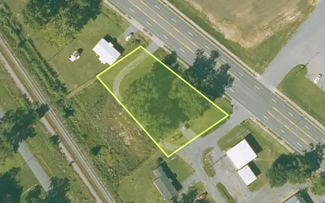 Aerial view of LINCOLN County parcel 700-00551-000 — Arkansas post-auction with approximate parcel outline