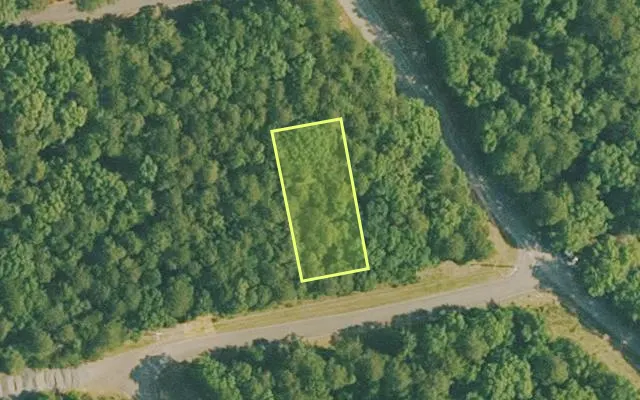 Aerial view of VAN BUREN County parcel 4400-11107-0000 — Arkansas post-auction with approximate parcel outline