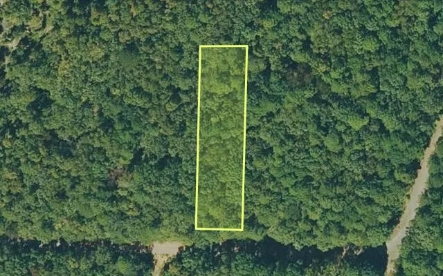 Aerial view of VAN BUREN County parcel 4300-02052-0000 — Arkansas post-auction with approximate parcel outline