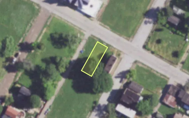 Aerial view of 3730 CARTER AV — vacant lot, St. Louis with approximate parcel outline
