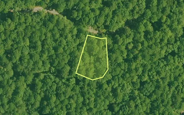 Aerial view of GARLAND County parcel 70629 — Arkansas post-auction with approximate parcel outline