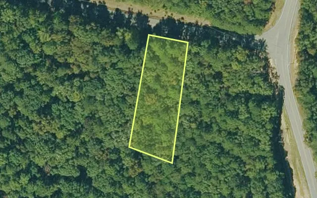 Aerial view of VAN BUREN County parcel 4300-15182-0000 — Arkansas post-auction with approximate parcel outline