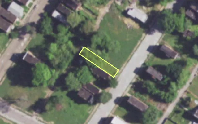 Aerial view of 4321 LINTON AV — vacant lot, St. Louis with approximate parcel outline