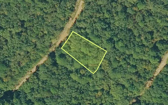 Aerial view of VAN BUREN County parcel 4300-01068-0000 — Arkansas post-auction with approximate parcel outline