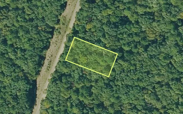 Aerial view of VAN BUREN County parcel 4300-03203-0000 — Arkansas post-auction with approximate parcel outline