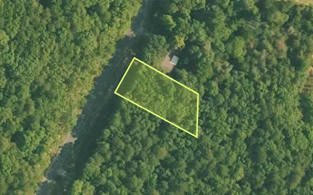 Aerial view of VAN BUREN County parcel 4400-22097-0000 — Arkansas post-auction with approximate parcel outline
