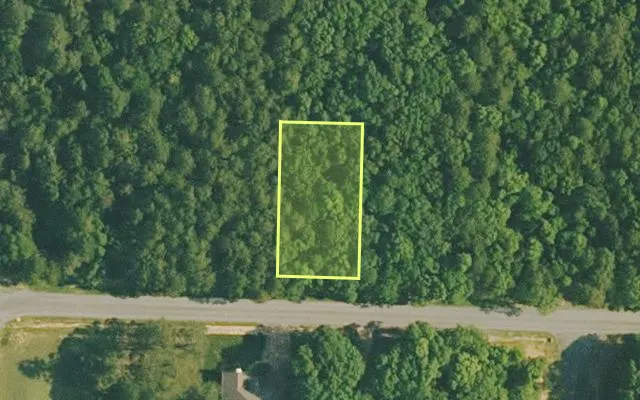 Aerial view of VAN BUREN County parcel 4200-01129-0000 — Arkansas post-auction with approximate parcel outline
