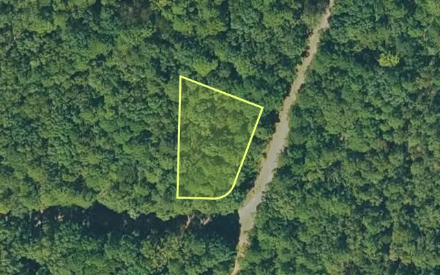 Aerial view of VAN BUREN County parcel 4300-02049-0000 — Arkansas post-auction with approximate parcel outline