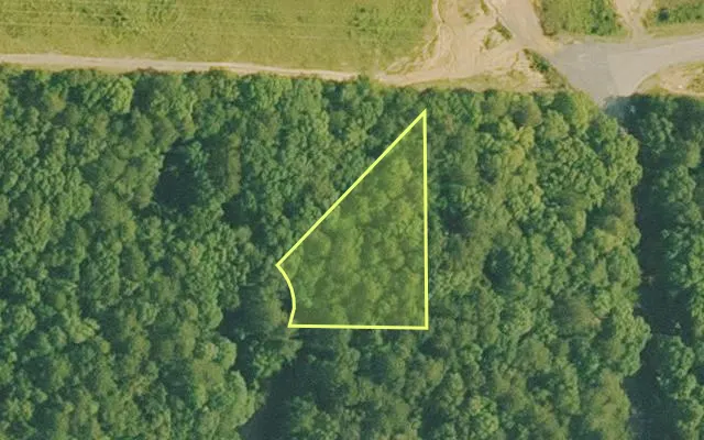 Aerial view of VAN BUREN County parcel 4400-20222-0000 — Arkansas post-auction with approximate parcel outline