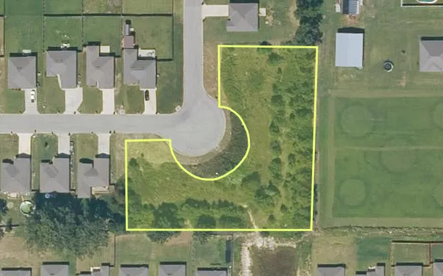 Aerial view of CRAIGHEAD County parcel 01-144142-21810 — Arkansas post-auction with approximate parcel outline