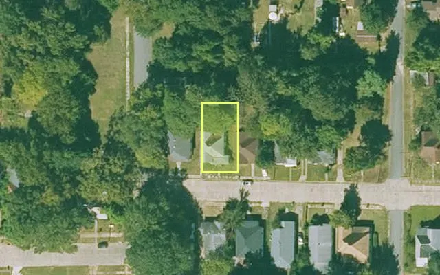Aerial view of JEFFERSON County parcel 930-11836-000 — Arkansas post-auction with approximate parcel outline