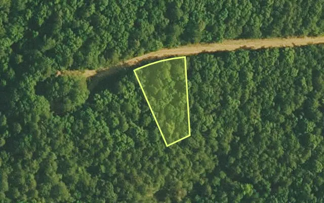 Aerial view of VAN BUREN County parcel 4400-21032-0000 — Arkansas post-auction with approximate parcel outline