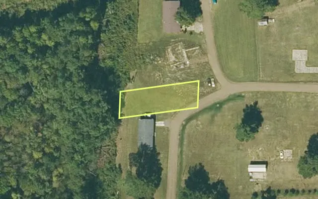 Aerial view of ST FRANCIS County parcel 0800-00745-0003 — Arkansas post-auction with approximate parcel outline
