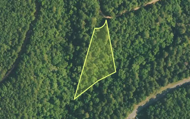 Aerial view of VAN BUREN County parcel 4400-14134-0000 — Arkansas post-auction with approximate parcel outline