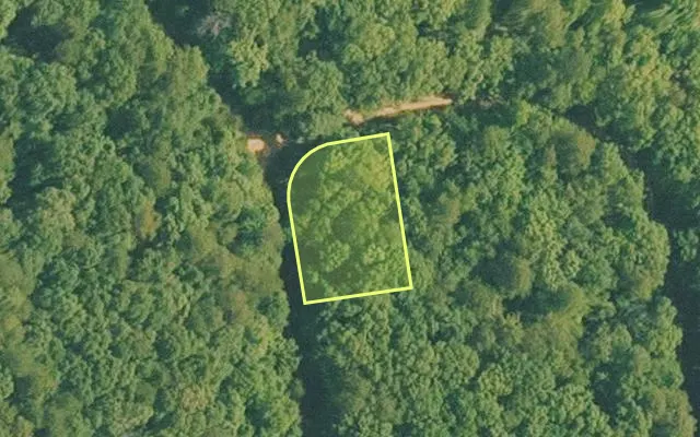 Aerial view of VAN BUREN County parcel 4050-07084-0000 — Arkansas post-auction with approximate parcel outline