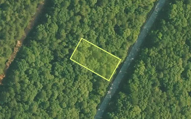 Aerial view of VAN BUREN County parcel 4400-22260-0000 — Arkansas post-auction with approximate parcel outline