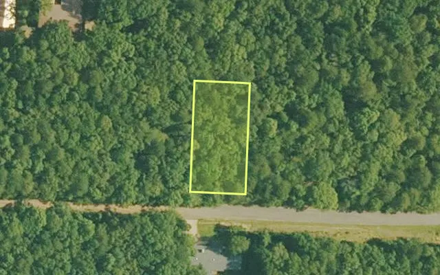 Aerial view of VAN BUREN County parcel 4410-02029-0000 — Arkansas post-auction with approximate parcel outline