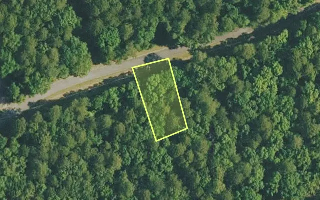 Aerial view of VAN BUREN County parcel 4400-18148-0000 — Arkansas post-auction with approximate parcel outline