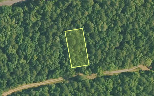 Aerial view of VAN BUREN County parcel 4400-11098-0000 — Arkansas post-auction with approximate parcel outline