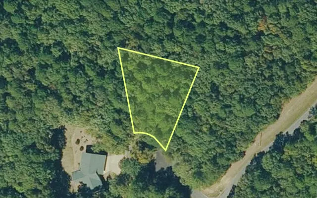 Aerial view of VAN BUREN County parcel 4300-15291-0000 — Arkansas post-auction with approximate parcel outline