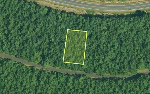 Aerial view of GARLAND County parcel 63941 — Arkansas post-auction with approximate parcel outline