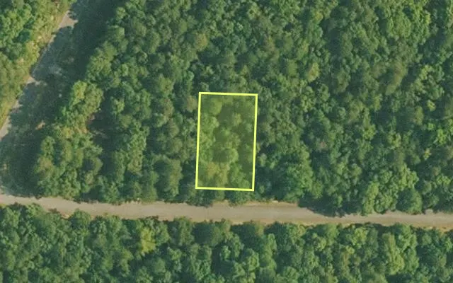 Aerial view of VAN BUREN County parcel 4400-22092-0000 — Arkansas post-auction with approximate parcel outline