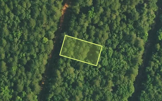 Aerial view of VAN BUREN County parcel 4200-02503-0000 — Arkansas post-auction with approximate parcel outline