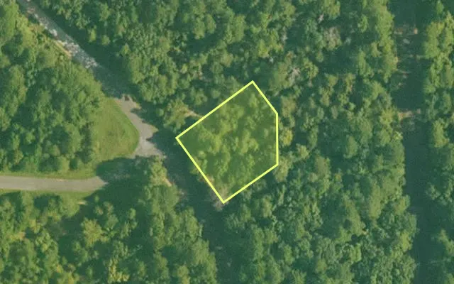 Aerial view of GARLAND County parcel 58371 — Arkansas post-auction with approximate parcel outline