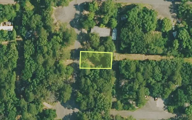 Aerial view of VAN BUREN County parcel 4400-03063-0000 — Arkansas post-auction with approximate parcel outline
