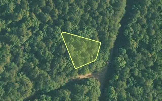 Aerial view of VAN BUREN County parcel 4300-01217-0000 — Arkansas post-auction with approximate parcel outline