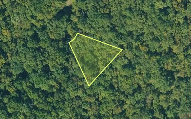 Aerial view of VAN BUREN County parcel 4550-02166-0000 — Arkansas post-auction with approximate parcel outline