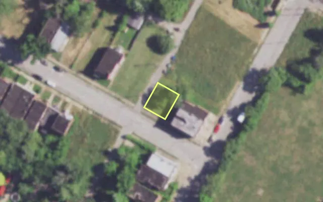 Aerial view of 3709 MAFFITT AV — vacant lot, St. Louis with approximate parcel outline