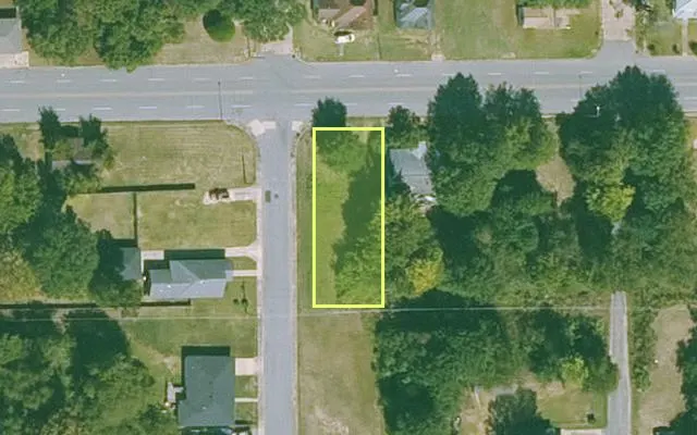 Aerial view of JEFFERSON County parcel 930-68887-000 — Arkansas post-auction with approximate parcel outline