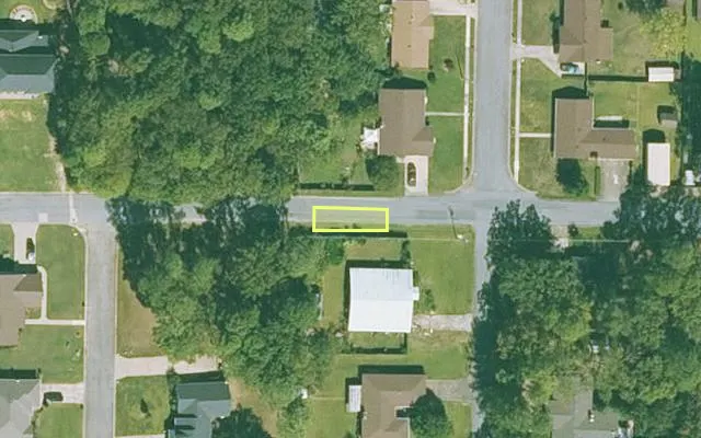 Aerial view of JEFFERSON County parcel 970-13909-000 — Arkansas post-auction with approximate parcel outline