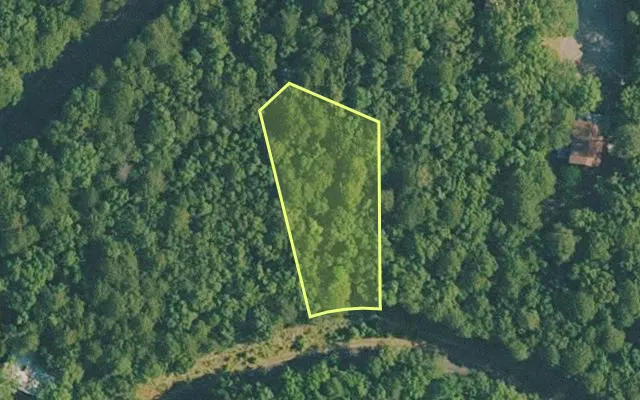 Aerial view of VAN BUREN County parcel 4400-09179-0000 — Arkansas post-auction with approximate parcel outline