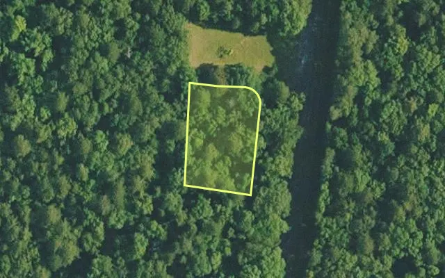 Aerial view of VAN BUREN County parcel 4400-18029-0000 — Arkansas post-auction with approximate parcel outline