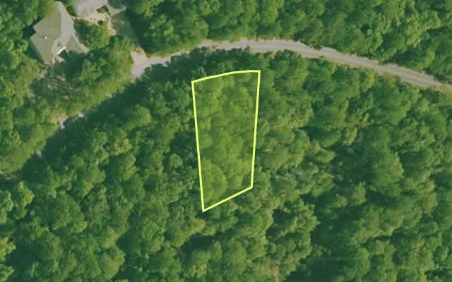 Aerial view of SALINE County parcel 628-00107-000 — Arkansas post-auction with approximate parcel outline