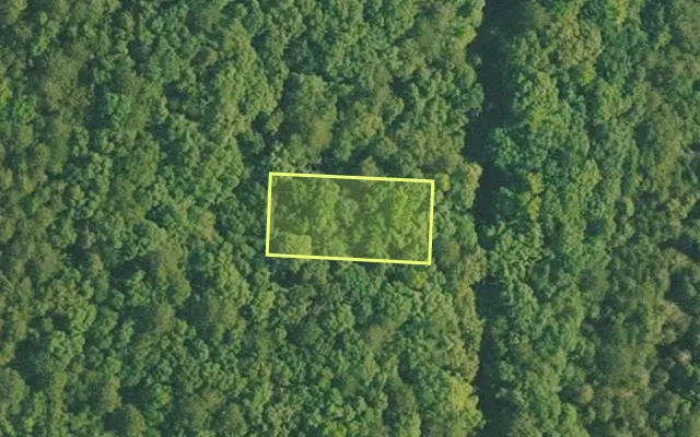 Aerial view of VAN BUREN County parcel 4500-02474-0000 — Arkansas post-auction with approximate parcel outline