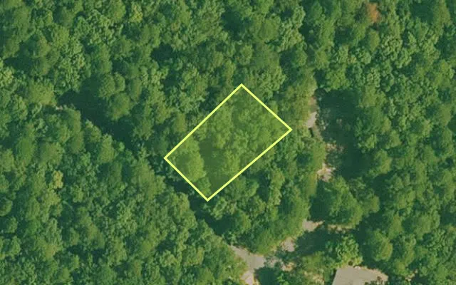 Aerial view of GARLAND County parcel 73517 — Arkansas post-auction with approximate parcel outline