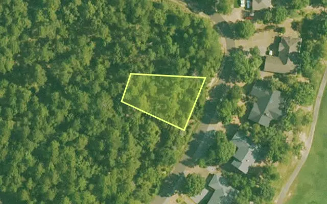 Aerial view of GARLAND County parcel 57243 — Arkansas post-auction with approximate parcel outline