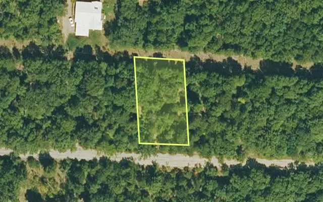 Aerial view of IZARD County parcel 800-14329-000 — Arkansas post-auction with approximate parcel outline