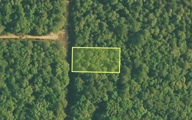Aerial view of VAN BUREN County parcel 4500-01084-0000 — Arkansas post-auction with approximate parcel outline