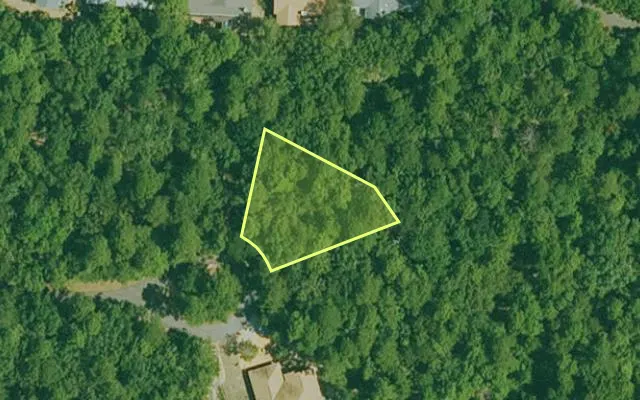 Aerial view of GARLAND County parcel 66269 — Arkansas post-auction with approximate parcel outline