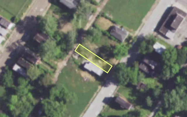 Aerial view of 4341 LINTON AV — vacant lot, St. Louis with approximate parcel outline