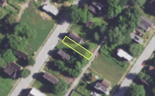 Aerial view of 4330 LINTON AV — vacant lot, St. Louis with approximate parcel outline