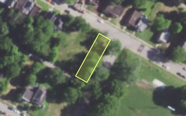 Aerial view of 5200 COTE BRILLIANTE AV — vacant lot, St. Louis with approximate parcel outline