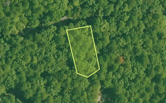 Aerial view of GARLAND County parcel 73512 — Arkansas post-auction with approximate parcel outline