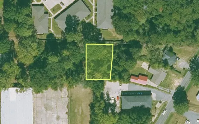Aerial view of JEFFERSON County parcel 930-31599-000 — Arkansas post-auction with approximate parcel outline