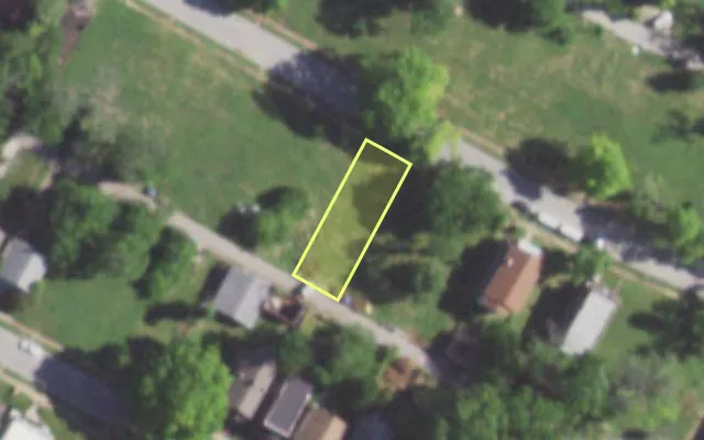 Aerial view of 5846 TERRY AV — vacant lot, St. Louis with approximate parcel outline