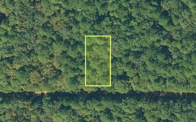 Aerial view of VAN BUREN County parcel 4300-13123-0000 — Arkansas post-auction with approximate parcel outline